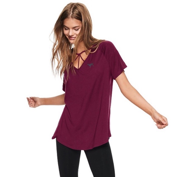 PINK by Victoria’s Secret Strappy Choker Tee - Picture 1 of 6